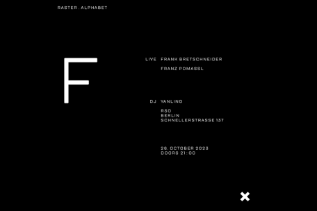 raster. alphabet – f