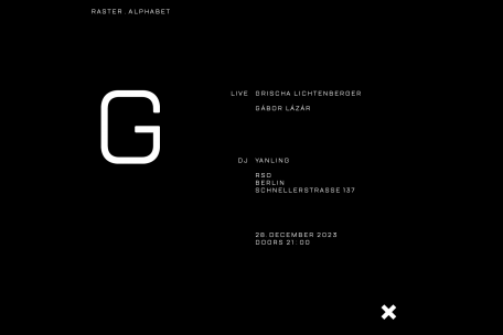 raster. alphabet – g